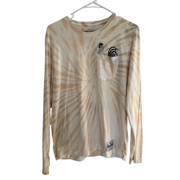 Cream Long Sleeve Shirt with Rooster Design - Picture 1 of 6